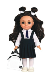 Кукла Весна "Ася первоклассница в синем" высота 26 см