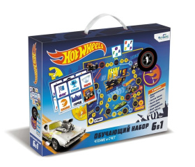Hot wheels. Набор Чтение и счет 6в1. 2 ступень.