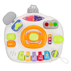 Центр развивающий Elefantino "Веселые гонки": игровой столик (25*25*21см), пианино, руль, светофор