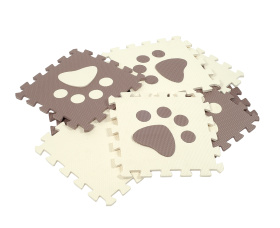 Коврик-пазл мягкий EVA "Лапка""Elefantino" 9 элементов