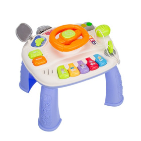 Центр развивающий Elefantino "Веселые гонки": игровой столик (25*25*21см), пианино, руль, светофор
