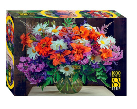 Пазл 1000 эл. "Букет с ромашками". Серия "Выгодный формат".