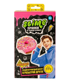 Игрушка для детей модели Slime Лаборатория Пранк Влад А4, "Десерт пончик"