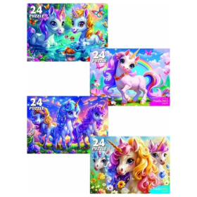 Пазлы 24 элемента. ЧУДЕСНЫЕ ЕДИНОРОГИ №27 кратно 32