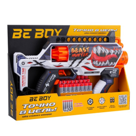 Автомат "BeBoy", 24 софт-патрона в комплекте Автомат "BeBoy", 24 софт-патрона в комплекте