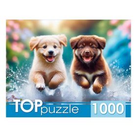 TOPpuzzle. ПАЗЛЫ 1000 элементов. БЕГУЩИЕ ЩЕНКИ , в/к 19,2*15,4*7 см TOPpuzzle. ПАЗЛЫ 1000 элементов. БЕГУЩИЕ ЩЕНКИ , в/к 19,2*15,4*7 см