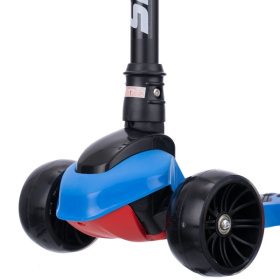 Самокат трехколесный Slider, колеса светящиеся, руль складной Самокат трехколесный Slider, колеса светящиеся, руль складной