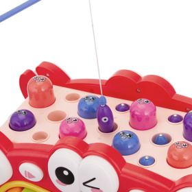 Развивающий игровой центр "Крабик" "Elefantino", пианино, пищалка, часики, игра с молоточком,рыбалка