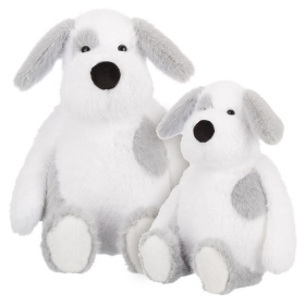 Собака бело-серая, 35 см