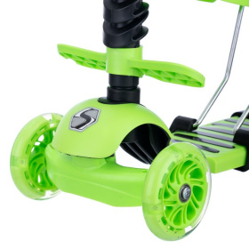 Самокат трехколесный Slider с ручкой управления, колеса светящиеся