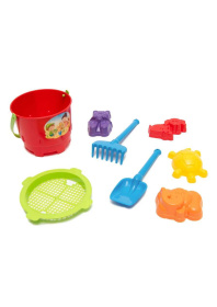 Песочный набор "Цветок" (8 элементов), в сетке 16,5*16,5*22 см