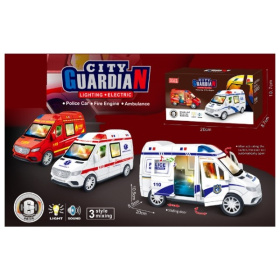 Машинка "Скорая помощь" на батарейках, в ассортименте