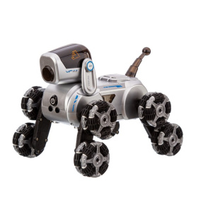 Робот-собака на пульте радиоуправления, есть сенсорное управление