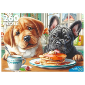 Пазлы 260 элементов. ЩЕНКИ СЛАДКОЕШКИ