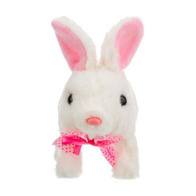 Игрушка мягкая "Зайчик" Girl's club, ходит, звуковые эффекты