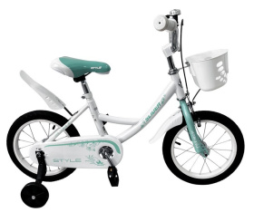 Велосипед 2-х колесный "Slider Style 14" с дополнительными колёсами