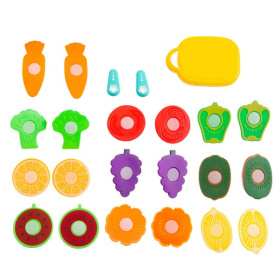 Набор "Продукты Girl's club" тележка (25*21*15,5 см), продукты на липучках, доска для резки