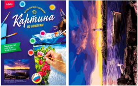 Картина по номерам на картоне "Морской пейзаж" 40*50 см