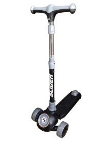 Самокат трехколесный Slider, колеса светящиеся, руль складной