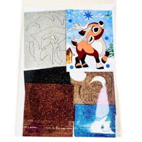 Набор для творчества с фоамираном "Сделай сам" Олень, в/п Набор для творчества с фоамираном "Сделай сам" Олень, в/п