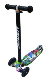 Самокат четырехколесный Slider, колеса светящиеся (диаметр 118/76 мм)