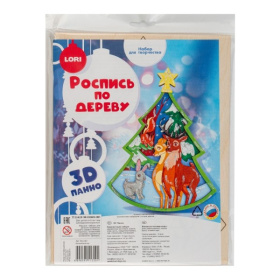 Роспись по дереву.Панно 3D "Волшебный лес"