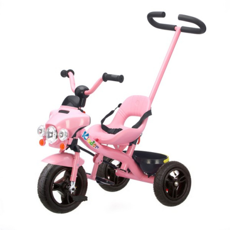 Велосипед 3-х колесный с ручкой управления, надувные колеса 8 и 10 дюймов