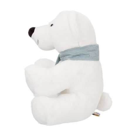 Полярный мишка в шарфике, 29 см