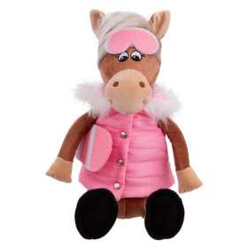 Игрушка мягконабивная ТМ "Relana" Лошадка со сноубордом Паулина, 25 см