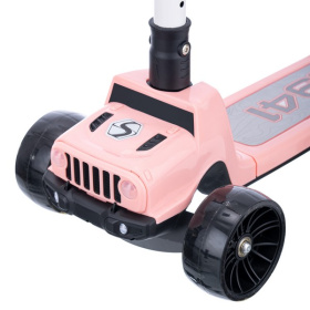 Самокат трехколесный Slider, колеса светящиеся, руль складной