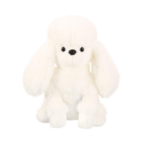 Собака пудель белый, 25 см Собака пудель белый, 25 см