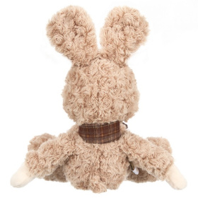 Зайчик с коричневым шарфиком, 25 см