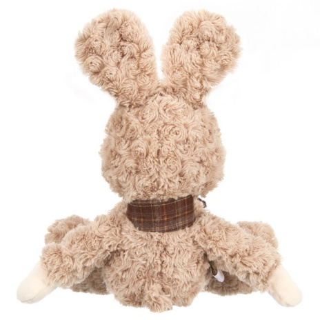 Зайчик с коричневым шарфиком, 25 см