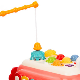 Центр игровой Elefantino "Весёлый автобус", световые и звуковые эффекты, рыбалка, молоточек, спиннер