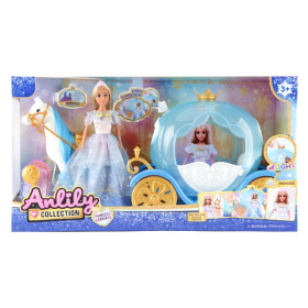 Набор "Экипаж" в комплекте: кукла, карета со световыми эффектами, лошадка