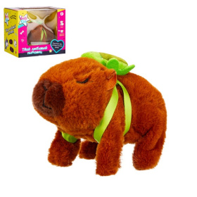 Игрушка мягкая "Капибара" Girl's club, ходит, звуковые эффекты