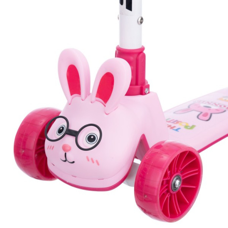 Самокат трехколесный Slider, колеса светящиеся, руль складной