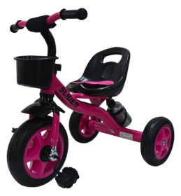 Велосипед трехколесный Slider колеса EVA 10 и 8", корзинка, бутылочка