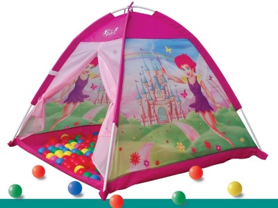 Палатка "Домик феечки", в комплекте 100 шариков