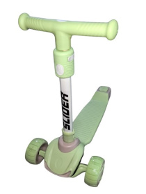 Самокат трехколесный Slider, колеса светящиеся, руль складной