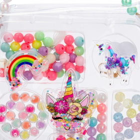 Набор Girl's club "Рукодельница-Единорожка": сумочка, бисер, леска, застежки