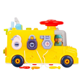 Набор развивающий Elefantino "Юный механик", в комплекте: гаечный ключ, отвертка, съемный двигатель