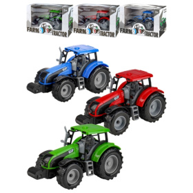 Трактор инерционный (цвет микс, 23х10,8х15 см, в коробке)