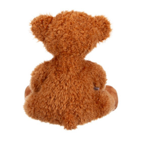 Мишка коричневый с сердцем, 19 см