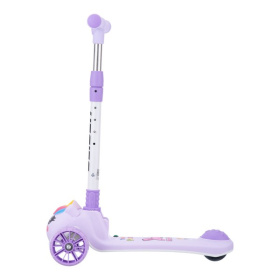 Самокат трехколесный Slider, колеса светящиеся, руль складной