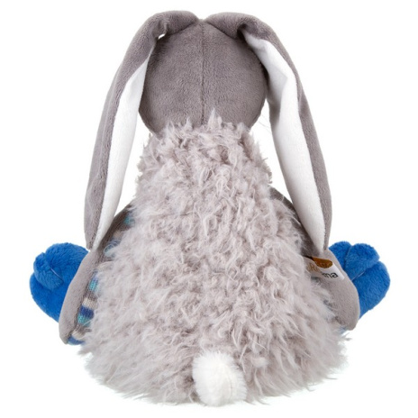 Мягкая Игрушка RELANA, Зайчик в меховом костюме с вязанными деталями, 27 см