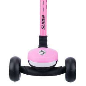 Самокат трехколесный Slider, светящиеся полиуретановые колёса и платформа, руль складной Самокат трехколесный Slider, светящиеся полиуретановые колёса и платформа, руль складной