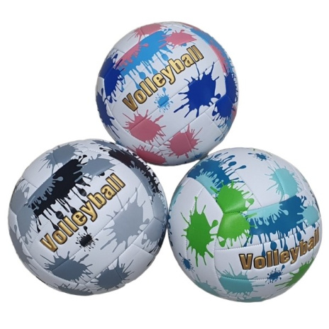 Волейбольный мяч, диаметр 21см, размер 5, TPU 2 слоя, в ассортименте