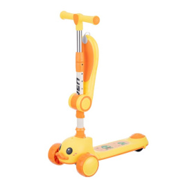 Самокат трехколесный Slider, колеса светящиеся, руль складной