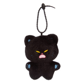 Котик черный, 12 см